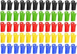 Sokkenklemmen - Wasclips - Sokken organiseren - Onbreekbaar materiaal - 60 stuks - Meerkleurig — thumbnail 1