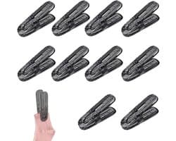 Wasknijpers - Kledingklemmen - Kleding Drogen - Winddicht Ontwerp - 10 Stuks - Transparant Grijs