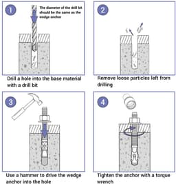 Wigankers M10 x 70 mm voor Beton en Metselwerk - 16 Stuks Stevige Metalen Pluggen — thumbnail 4