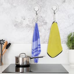 Hangende theedoeken clips - Set van 10 - Metalen keukenhanddoek hangers - Geschikt voor thuis, keuken en badkamer - Handige haak clips met lus — thumbnail 3