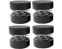 Isolatie Voeten Pads - Speaker Voetjes - Audio Verbeteren - Trillingen Dempen - 4 stuks - Zwart