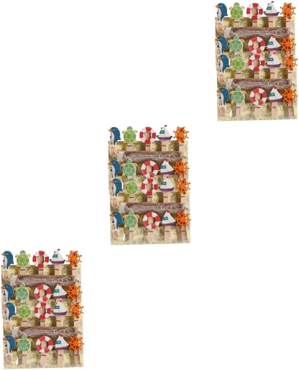 Kleine Knijpers - Foto Clips - Decoratie Maken - Natuurlijk Hout - 150 Stuks - Houtkleur — afbeelding 1