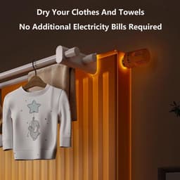 Droogrek Kleding - Radiator Droger - Snel Kleding Drogen - Efficiënt Ruimtebesparend - Tot 130 cm - Wit — thumbnail 3