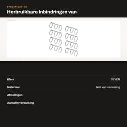 Dailygoods- Inbindringen Gegalvaniseerd Metaal - Herbruikbare Notebookringen - 3 Gaten - Losbladige Binding - Robuust Ontwerp - Superieure Functionaliteit - Notitieboekringen — thumbnail 5