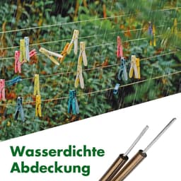 20 meter waslijn met stalen kern 3 mm - roestvrij en waterdicht tot 120 kg - voor buiten, tuin en kamperen — thumbnail 4