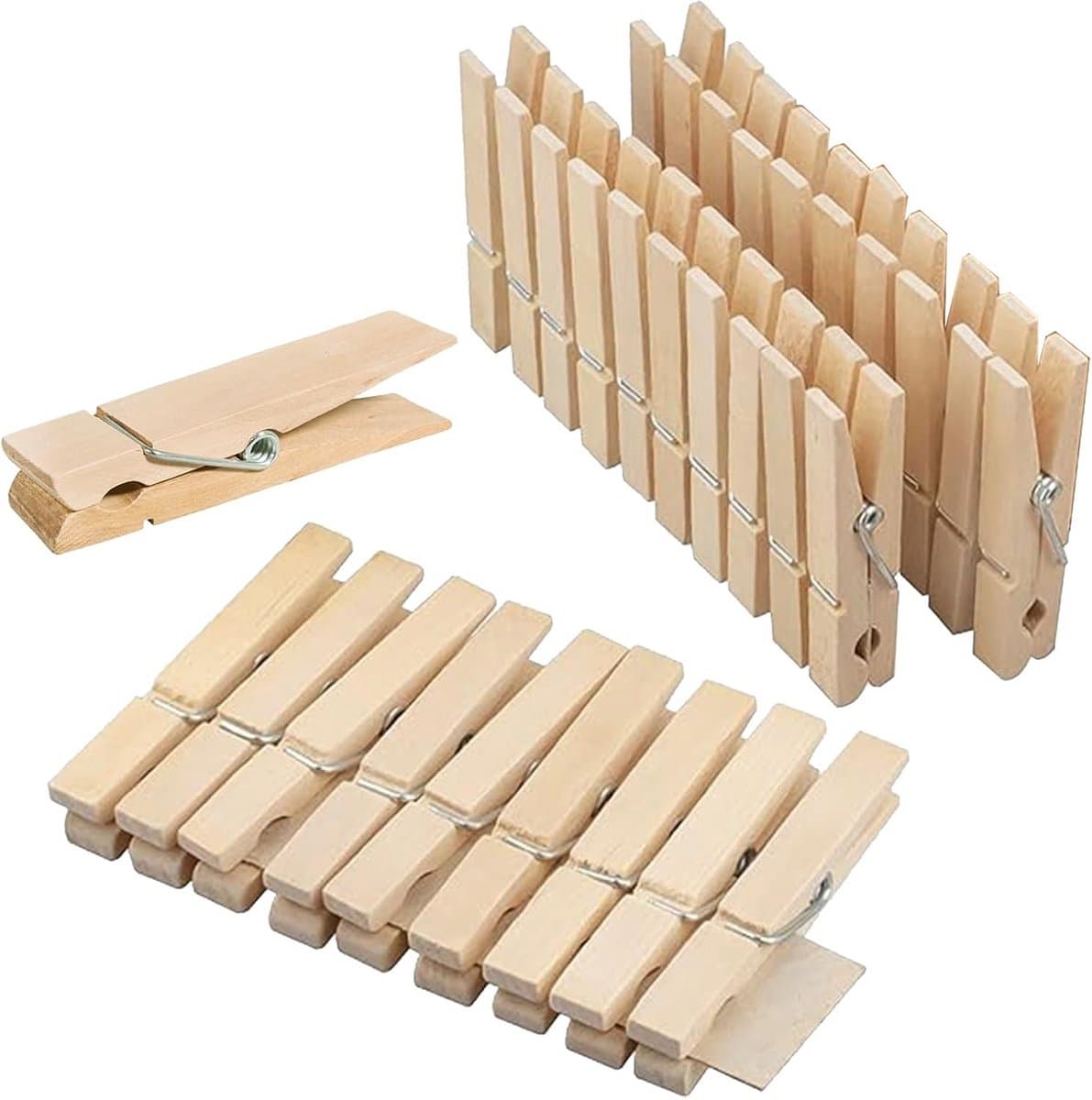 30 Mini Houten Decoratieve Klemmen voor Foto's, Kaarten en Knutselprojecten — afbeelding 1