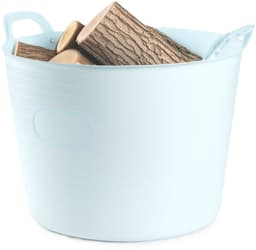 Plasticforte Flexibele kuip of emmer - ijsblauw - 42 liter - stevig kunststof - 45 x 38 cm - Afvalbak - Wasmand - Opbergmand - Voedsel geschikt — thumbnail 3