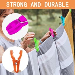 14 Stuks Grote & Kleine Wasknijpers - Winddicht & Stevig voor Handdoeken en Kleding — thumbnail 3