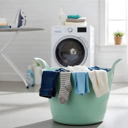 Excellent Houseware Flexibele wasmand - mintgroen - 30 liter - kunststof - 54 x 37 cm - met handvatten — thumbnail 3
