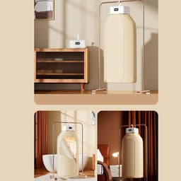Draagbare Kledingdroger - Elektrische Wasdroger - Ruimtebesparend Droge Kleding - Compacte Standaard - 225x195x115cm — thumbnail 4