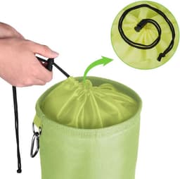 Wasknijperzak - Waterdicht Polyester - Grote Opbergruimte - Met Trekkoordsluiting - Voor Kledingclips — thumbnail 4