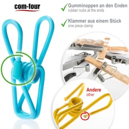 50x Metalen Wasknijpers in Kleur - Stevige Badlaken- en Strandlakenklemmen — thumbnail 2