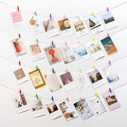 100 Houten Mini Wasknijpers met Jute Touw voor Foto's en Knutselen in Kleur — thumbnail 2