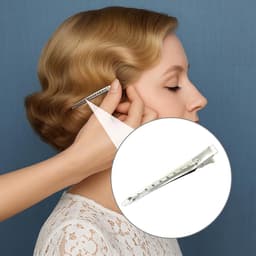 Professionele Haarspeld Zilver voor Kapper en Thuengebruik - Set van 20 Stuks, 9 cm — thumbnail 2