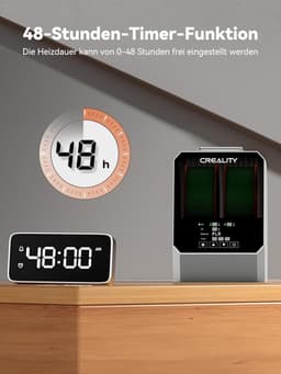 Filament Droger - 3D Print Materiaal - Print Kwaliteit Verbeteren - Dubbele Rol Capaciteit - 48 Uur Timer - Grijs — thumbnail 2