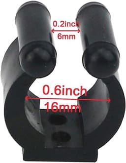 Keu Clips - Hengel Houder - Biljart Opslag - Verstelbare Grip - 0.5-1.5 cm Gat - Zwart — thumbnail 4