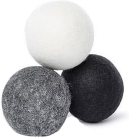 Allecto Plus - Herbruikbare natuurlijke drogerballen van wol - Set van 6 grijze bolletjes voor wasdroger — thumbnail 1