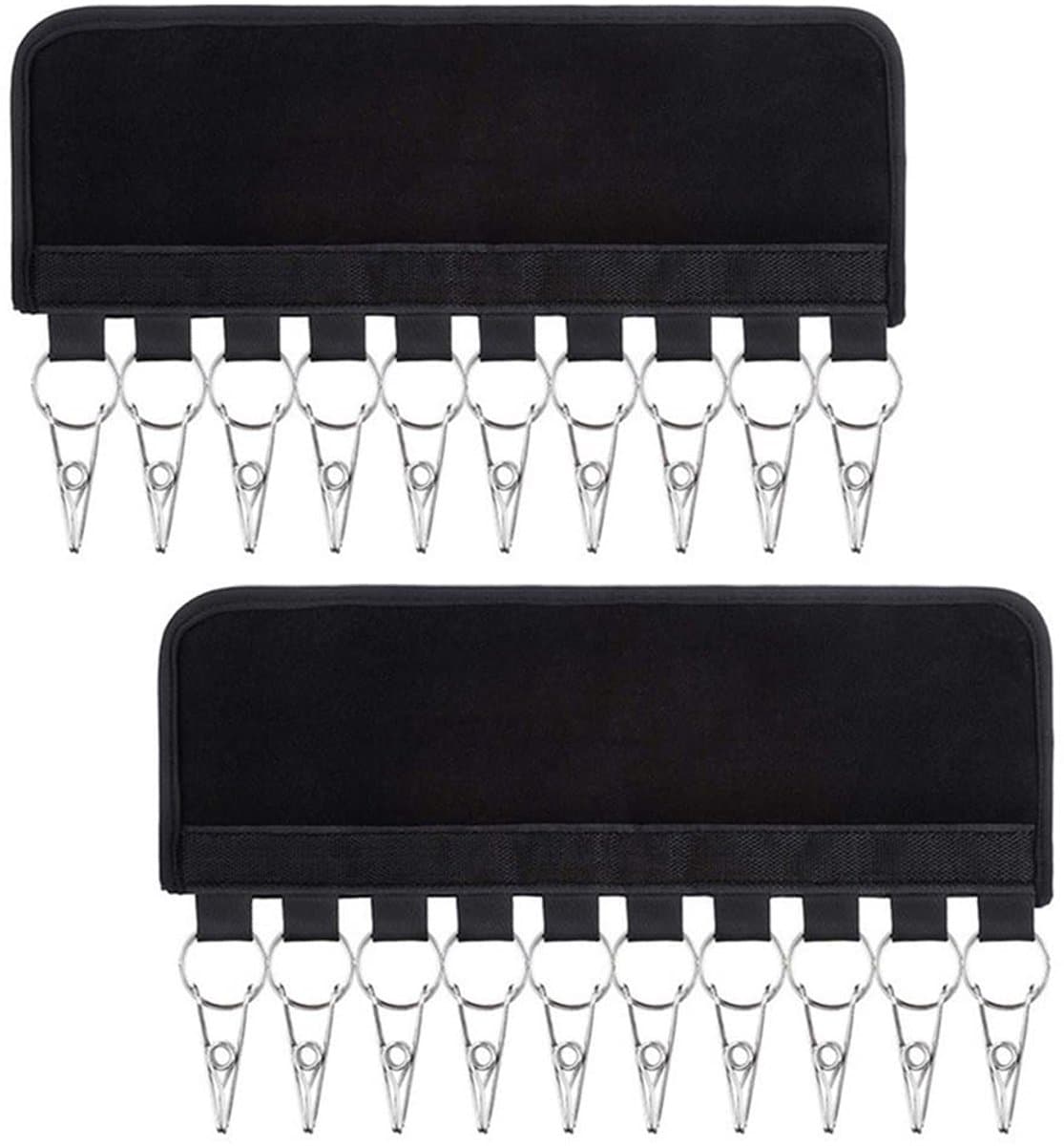 Magische Ophangclip - Draagbare washaken - Set van 2 - Roestvrij staal — afbeelding 1