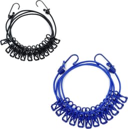 1.8 m Windproof Clothesline with 12 Clips for Travel, Camping, and More — thumbnail 1