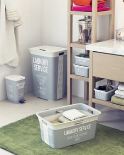 Kis Chic Home Wasbox - 60L - 44x35x61cm - Grijs — thumbnail 3