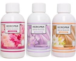 Wasparfum Horomia | set 3 x 250 ml Petali di peonia, Brezza di primavera, Vento d'Oriente