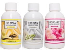 Wasparfum Horomia | set 3 x 250 ml Vaniglia e mirra, White, Petali di peonia
