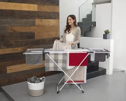 Staal aluminium wit wasrek - 62 x 125 x 133 cm - verrassend design — thumbnail 3