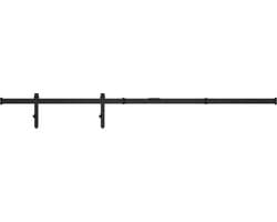 vidaXL - Ophangset - voor - minischuifdeur - 122 - cm - koolstofstaal