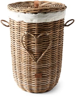 Riviera Maison RR Heart - Wasmand - Rattan - 64cm - Decoratief Hart — thumbnail 1