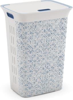 KIS Chic Wasbox - 60L - 44x35x61cm - Wit/Blauw — thumbnail 1