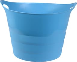 Excellent Houseware Flexibele emmer - blauw - 43 liter - kunststof - 45 x 38 cm — thumbnail 1