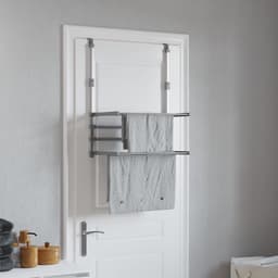 vidaXL - Droogrek - voor - balkon - 54x25x42 - cm - aluminium — thumbnail 2