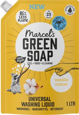 Marcel's Green Soap Wasmiddel Navul Vanille & Katoen 23 Wasbeurten - 1 liter — thumbnail 2