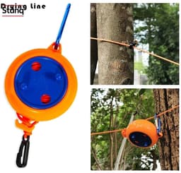Stunq® Intrekbaar Droogrek 8m – Draagbaar Oprolbaar Wasrek voor Camping en Outdoor — thumbnail 1