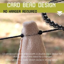 Portable Camping Clothesline, Ultra Light, Packable, Travel Gadgets and RV Tools for Indoor and Outdoor Use - ShopVlot — thumbnail 3