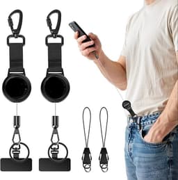 Uittrekbare telefoonbeveiliging - stalen kabel - intrekbaar - ideaal voor outdoor gebruik - ShopVlot — thumbnail 2
