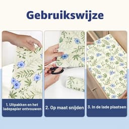 Linnen geurpapier voor lades en kasten, geurend papier voor kledingkasten en opbergdozen, 6 vellen voor een frisse geur in huis — thumbnail 3