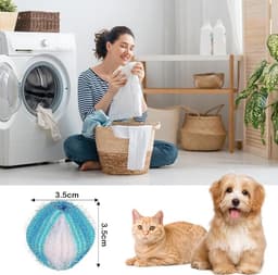 Verpakking van 16 stuks herbruikbare nylon haarballen Geschikt voor het verwijderen van dierenharen, Geschikt voor de wasmachine. — thumbnail 1