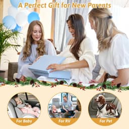 Wkzay Babyautocamera, set van 2 stuks, HD 1080P, 150° groothoek, nachtzicht, instelbaar ledlicht, eenvoudige installatie, babyveiligheid, achterbankbewaking voor autoritten — thumbnail 2