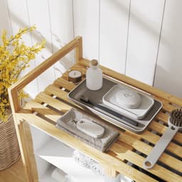Opbergkast - Wasmand - Vuilewasmand - Make up opbergrek - Sokken opbergzak - Met opbergzak - Met handvat - Grote capaciteit - Geventileerd - Opbergtassen accessoires - Geschikt voor wasruimte, balkon, hal (bruin, 70*70cm) — thumbnail 4