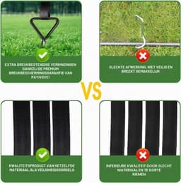 Set van 8 Grondankers voor Trampoline - Zwart - 8 Pack - Heavy Duty met Extra Riemen - Voor Buitenactiviteiten — thumbnail 4