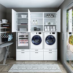 Roomart SERIE 2 Wasmachine Ombouwkast 201x240 cm - voor 3 Apparaten - Wit — thumbnail 4