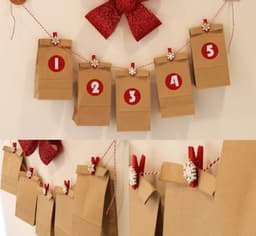 Mini Knijpers Kerst - 50 Houten Knijpertjes Kerstkleuren - kerst accessoires - kerst versiering - decoratie kerst - Voor foto's, fotowand, ansichtkaarten, brieven, kerstversiering — thumbnail 3
