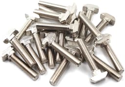 T Bolt Set Schroef Bout Bevestigingsmiddel Voor T-Slotted Aluminium Extrusie Carbon Staal 20 Serie M5x12mm 30PCS — thumbnail 1