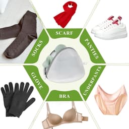 Set van 4 Wasnetten voor de Wasmachine - Herbruikbaar en Ideaal voor BH's, Ondergoed en Kleding - Stevig en Duurzaam Wasaccessoire — thumbnail 5
