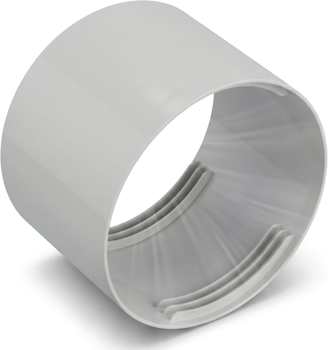 Koppeling voor afvoerslang van draagbare airco - 15cm – universele verlengconnector voor slangen met rechts- en linkse schroefdraad - hittebestendig — afbeelding 1