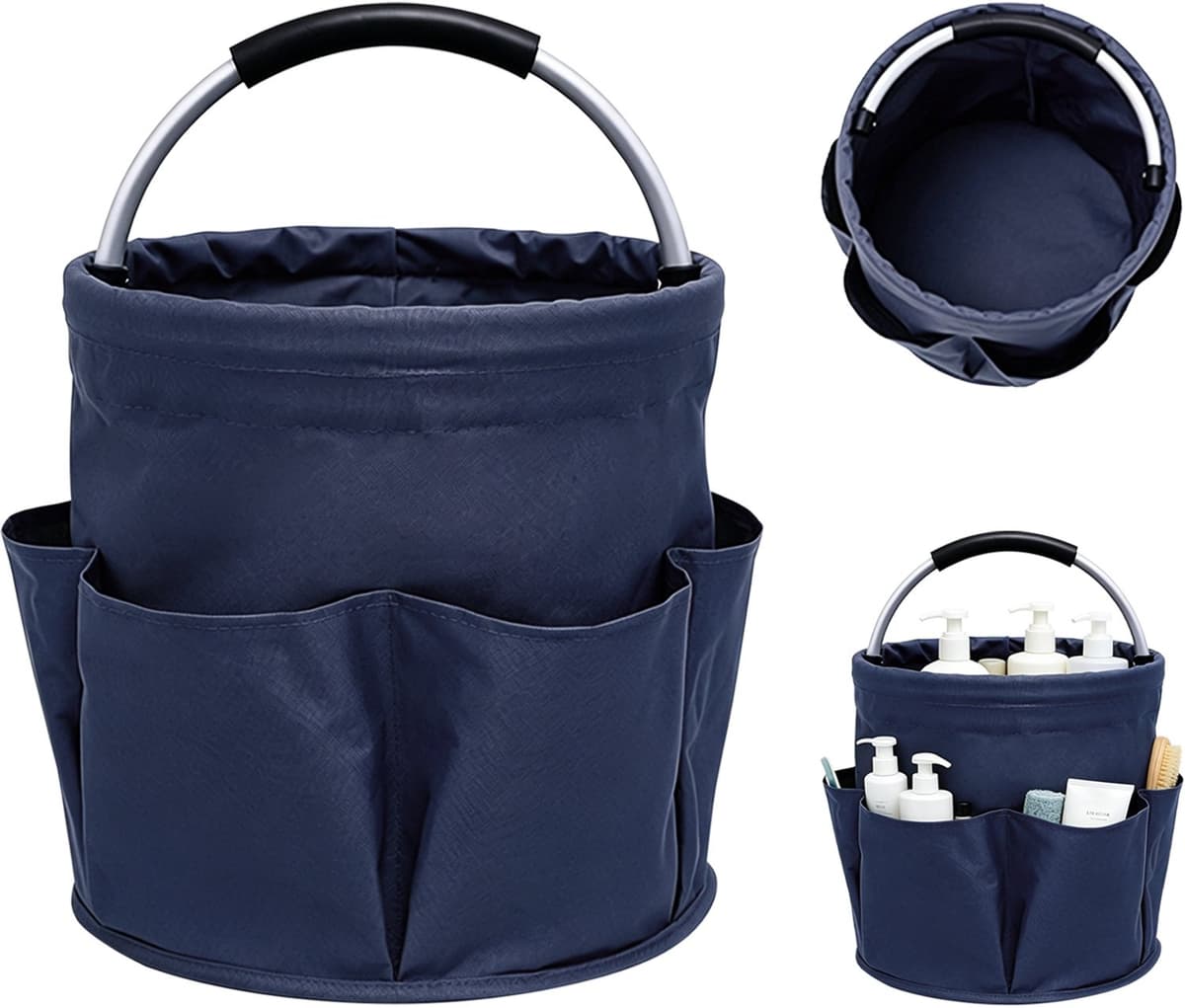 Vrijstaande gereedschapsmand - multifunctionele opbergmand - marineblauw - 17 liter — afbeelding 1