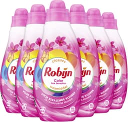 Robijn- Vloeibaar Wasmiddel - Klein & Krachtig - Pink Sensation - 6 flessen - 144 wasbeurten — thumbnail 2