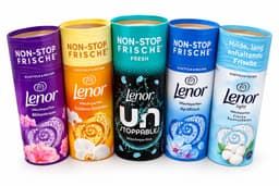 Lenor Wasparfum Geurparels – 5 Verschillende Geuren – 5 x 155 g – Unstoppables Fresh, Aprilfrisch, Frische Baumwollblüte, Goldene Orchidee & Blütentraum – Langdurige Frisheid – Voordeelverpakking — thumbnail 1