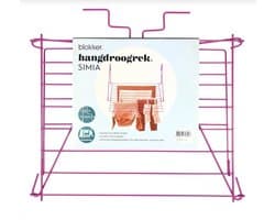Hangdroogrek Simia - 5m - Inklapbaar - Blokker-Paars